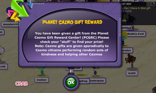 Planet Cazmo, Virtual World, Virtual Concerts, Music, Online Games, Skateboards, Aliens, Hang Outs, More!-302-1